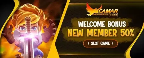 Bonus Welcome 100% Member Baru promotion banner